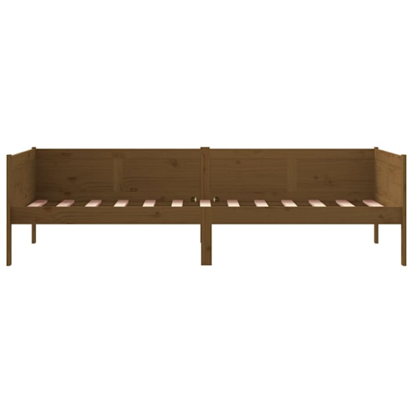 vidaXL Dagbädd honungsbrun 80x200 cm massiv furu Brun