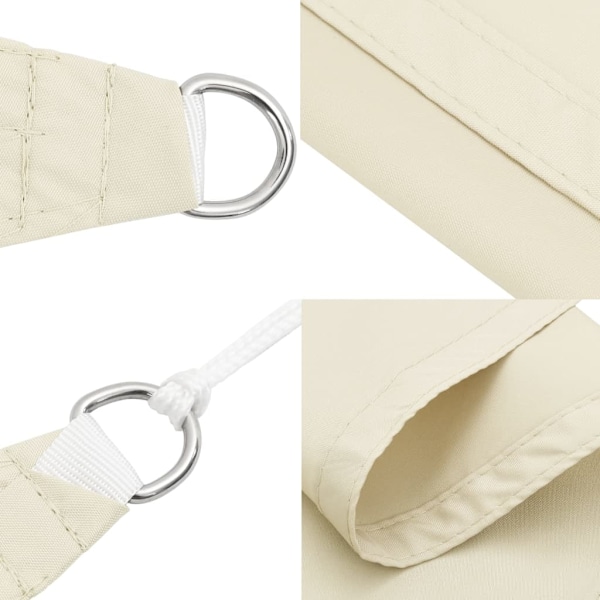 vidaXL Solsegel oxfordtyg rektangulärt 2,5x3 m gräddvit Creme