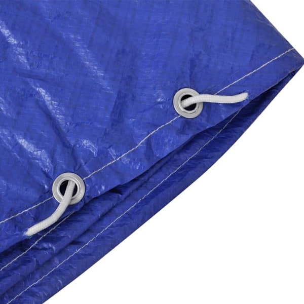 vidaXL Poolöverdrag PE runt 360 - 367 cm 90 g/m² Blå