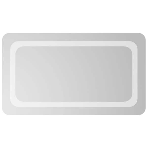 vidaXL Badrumsspegel LED 40x70 cm Transparent