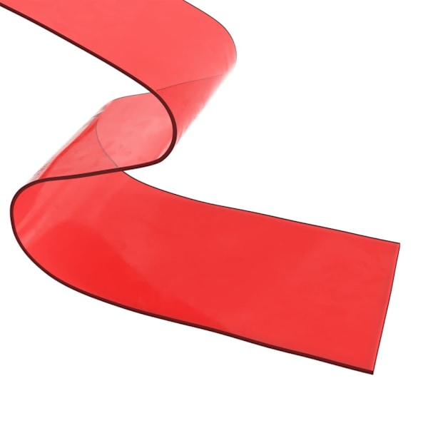 vidaXL Köldridå röd 200x1,6 mm 10 m PVC Röd