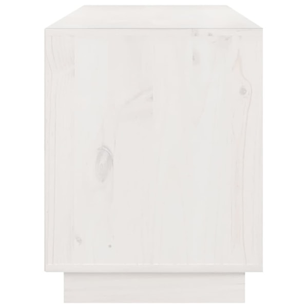 vidaXL Tv-bänk vit 176x37x47,5 cm massiv furu Vit