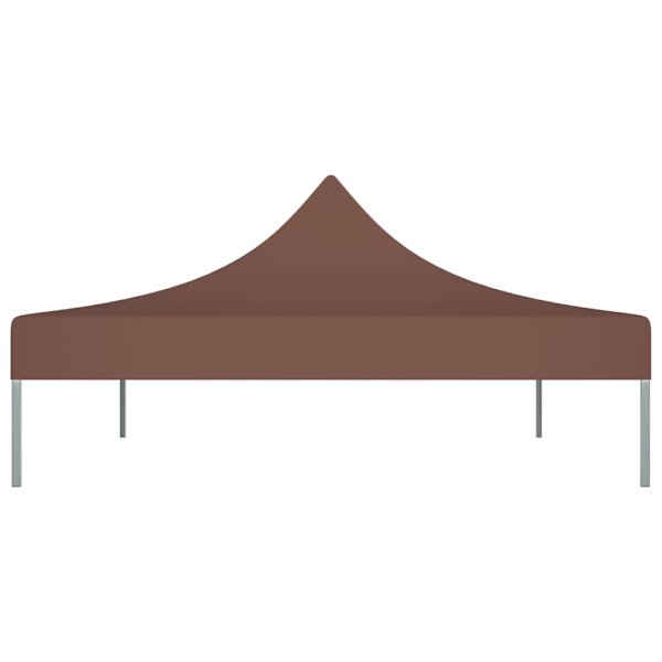 vidaXL Tak till partytält 4x3 m brun 270 g/m² Brun