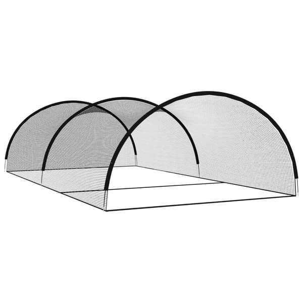 vidaXL Bur för baseball svart 900x400x250 cm polyester