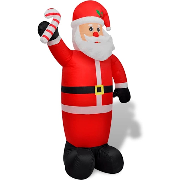 vidaXL Uppblåsbar jultomte 240 cm multifärg