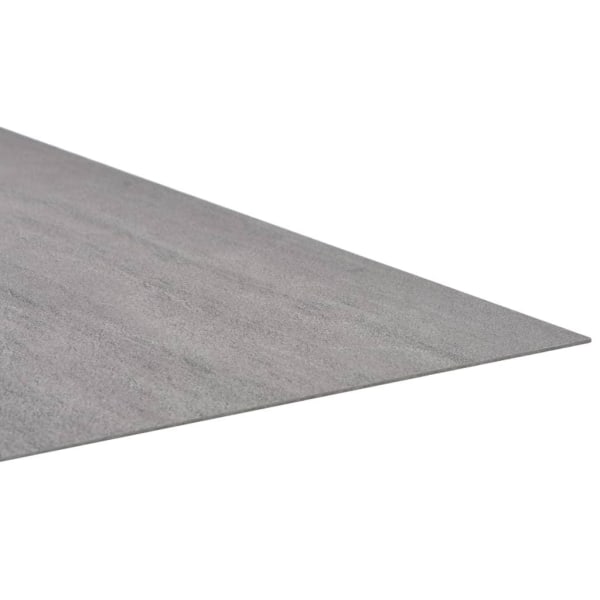 vidaXL Självhäftande PVC-golvplankor 5,11 m² grå strimmor grå