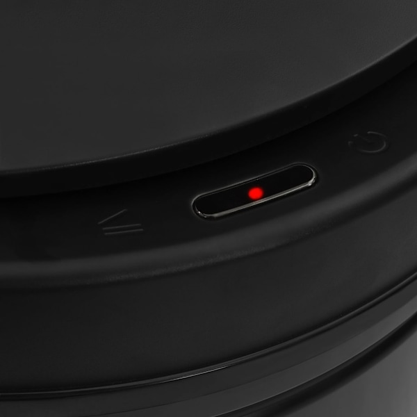 vidaXL Soptunna med automatisk sensor 60 L kolstål svart Svart