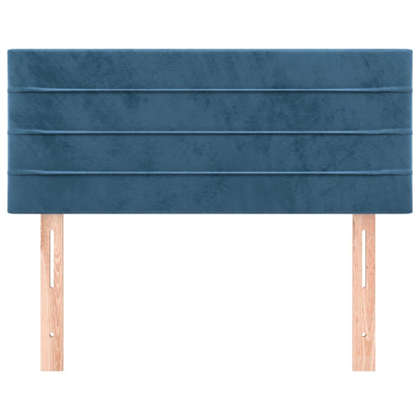 vidaXL Sänggavel blå 100 x 5 x 78/88 cm sammet Blå