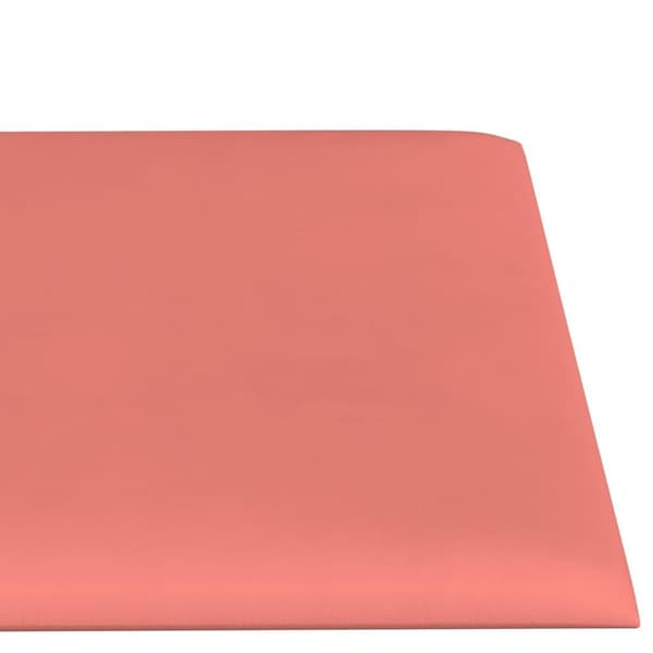 vidaXL Väggpaneler 12 st rosa 30x15 cm sammet 0,54 m² Rosa