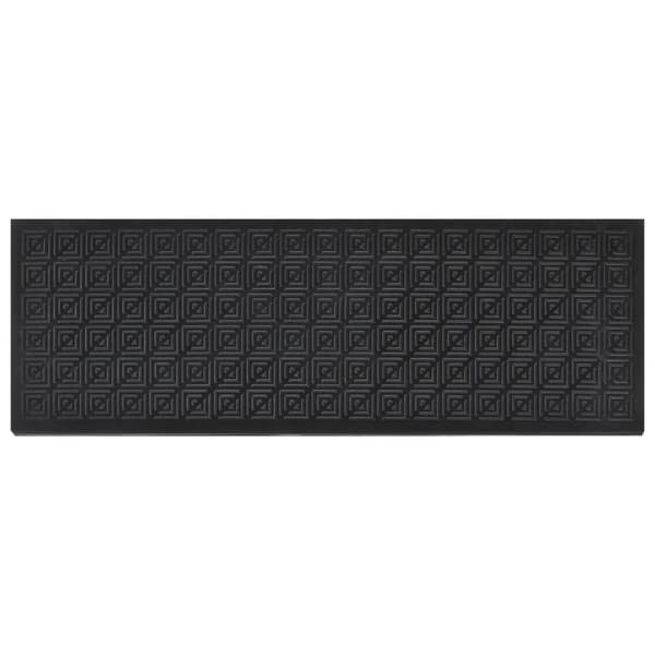 vidaXL Trappstegsmattor 5 st 25x75 cm gummi Svart