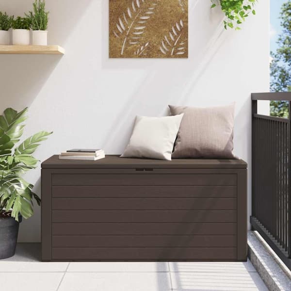 vidaXL Dynbox brun 116x44x55 cm Brun