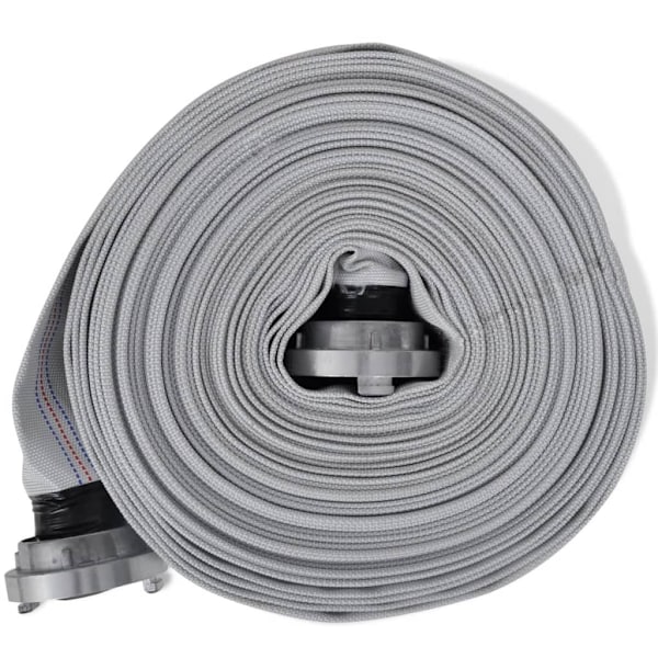 vidaXL Brandslang 30 m med C-Storz-kopplingar 2 tum Vit
