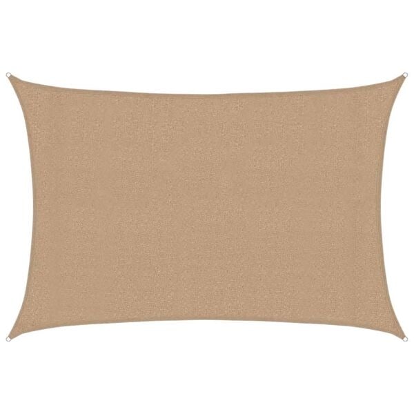 vidaXL Solsegel 160 g/m² taupe 3x4 m HDPE Taupe