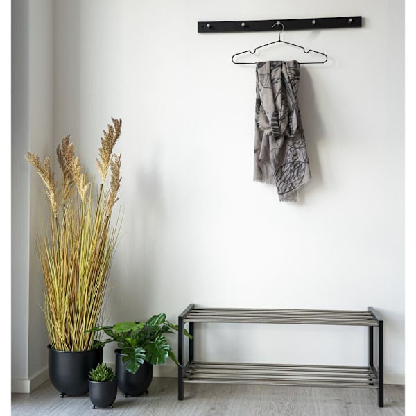 House Nordic Skohylla Kaia metall svart Svart