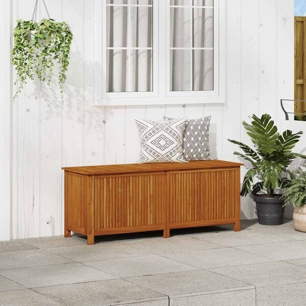 vidaXL Trädgårdslåda 150x50x58 cm massivt akaciaträ Brun