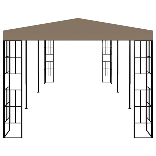 vidaXL Paviljong 6x3 m taupe Taupe