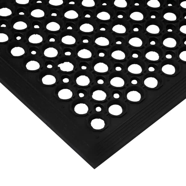 vidaXL Dörrmatta rektangulär 60x90 cm Gummi Svart