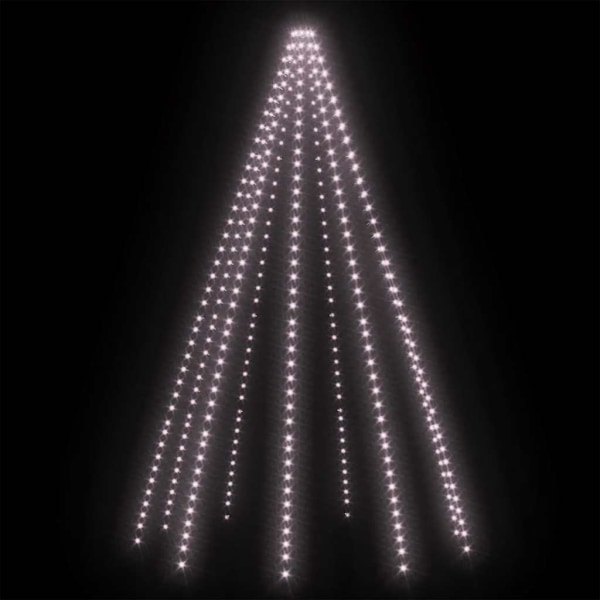 vidaXL Ljusnät för julgran 400 LED 400 cm Grön