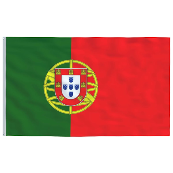 vidaXL Portugals flagga 90x150 cm Flerfärgsdesign
