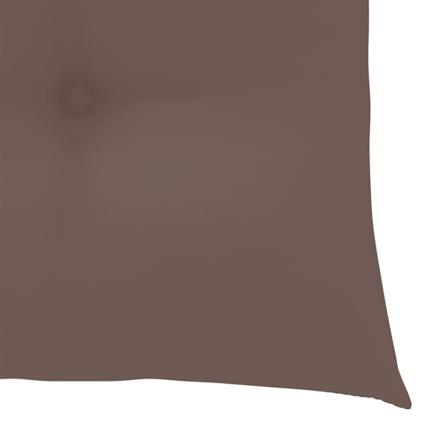 vidaXL Trädgårdsstolar med bord och dynor massivt akaciaträ Taupe