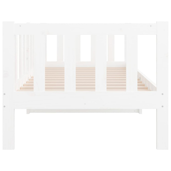vidaXL Dagbädd vit 90x190 cm massiv furu Vit