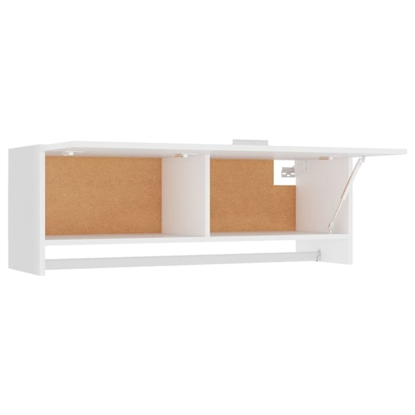 vidaXL Klädhängare vit 100x32,5x35 cm konstruerat trä Vit