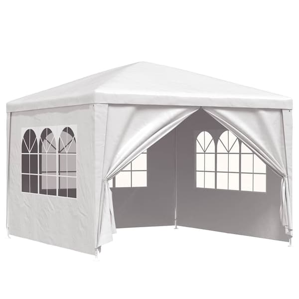 vidaXL Partytält 3x3 m vit Vit