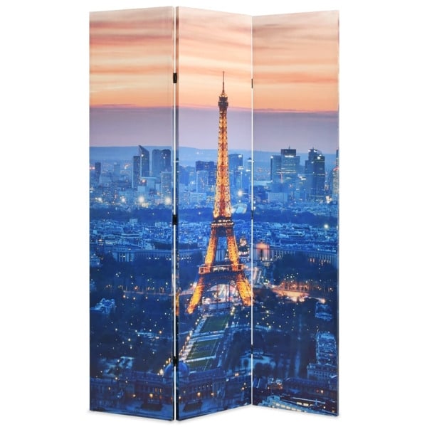 vidaXL Vikbar rumsavdelare Paris i nattetid 120x170 cm multifärg