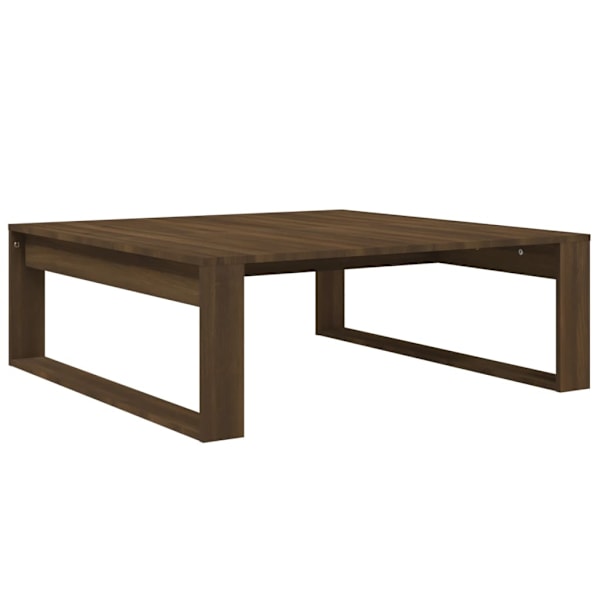vidaXL Soffbord brun ek 100x100x35 cm konstruerat trä Brun
