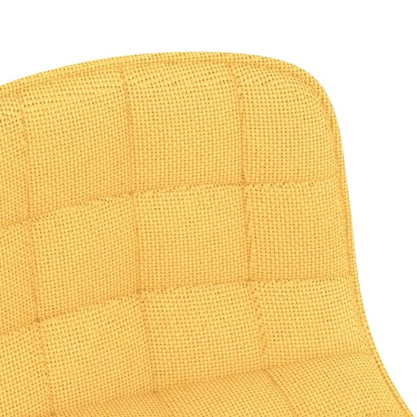 vidaXL Snurrbara matstolar 2 st gul tyg Gul