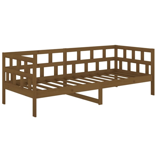 vidaXL Dagbädd honungsbrun 80x200 cm massiv furu Brun