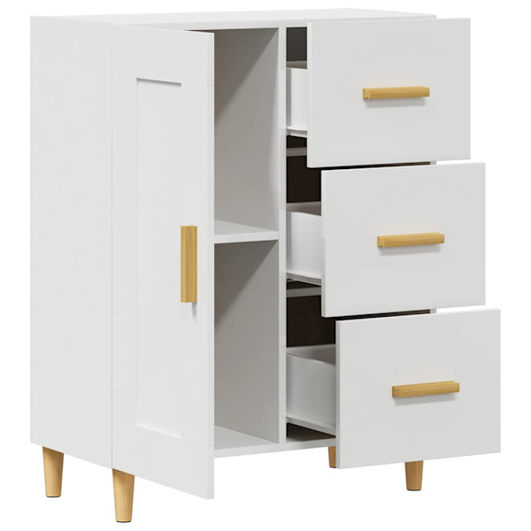 vidaXL Skåp vit 69,5x34x90 cm konstruerat trä Vit