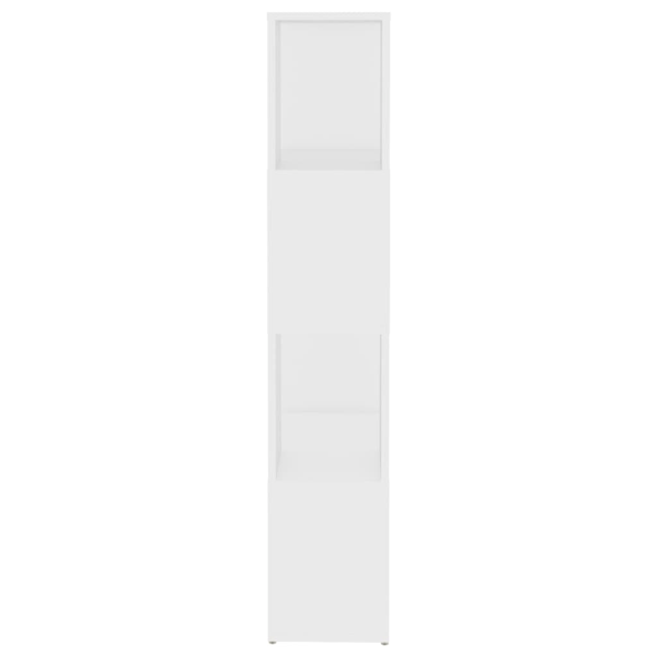 vidaXL Bokhylla Rumsavdelare vit 60x24x124,5 cm konstruerat trä Vit
