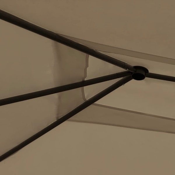 vidaXL Paviljong 3x4x2,6 m taupe 160 g/m² Taupe