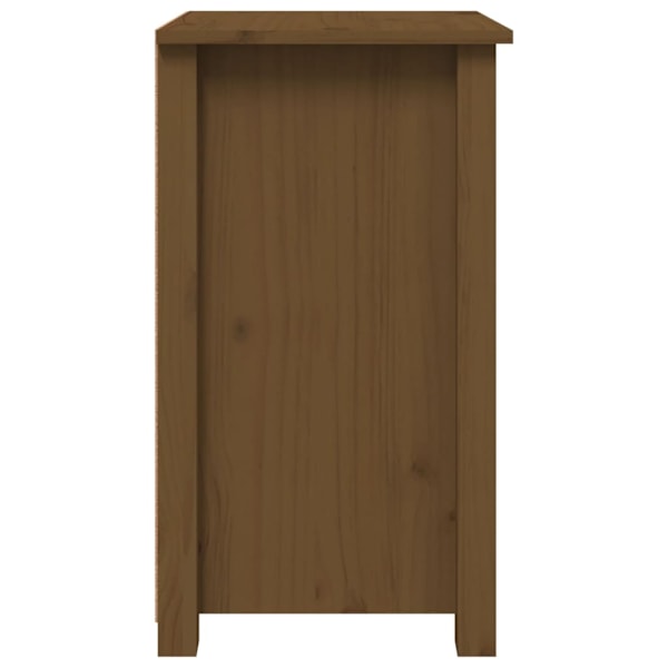 vidaXL Sängbord 2 st honungsbrun 40x35x61,5 cm massiv furu Brun