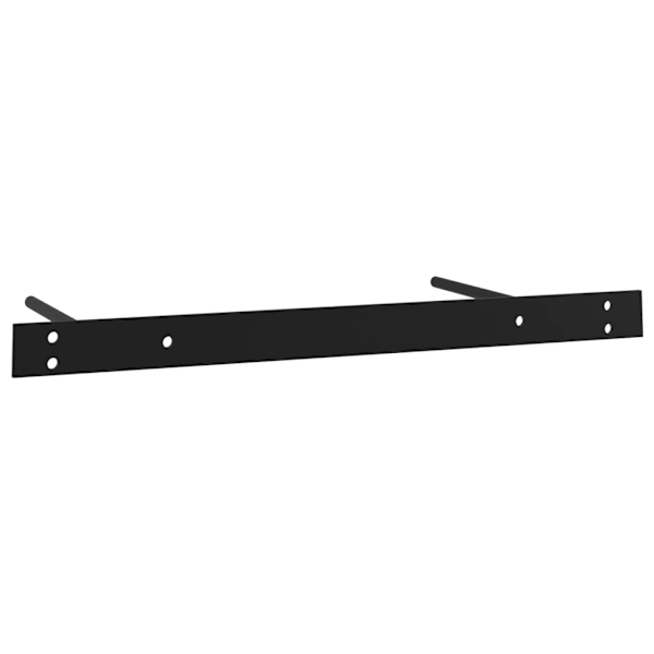 vidaXL Svävande vägghylla med låda svart 80x25x8 cm Svart