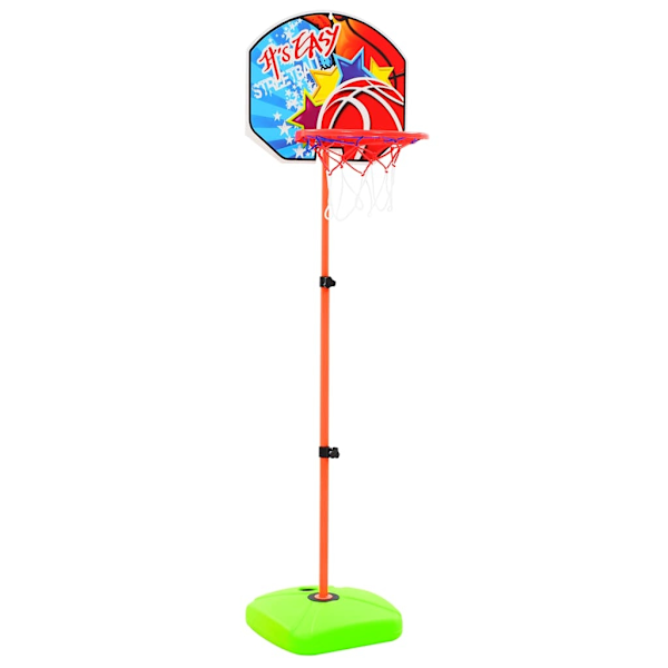 vidaXL Basketkorg med boll för barn multifärg