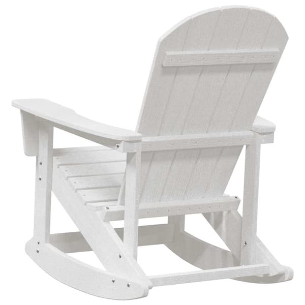 vidaXL Adirondack Gungstolar 2 pcs Vit HDPE Vit
