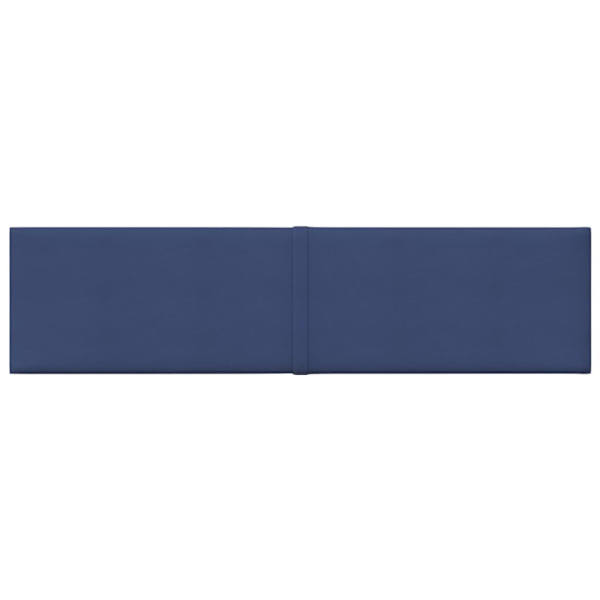 vidaXL Väggpaneler 12 st blå 60x15 cm tyg 1,08 m Blå