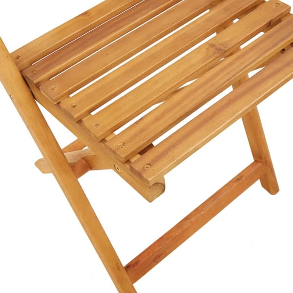 vidaXL Matgrupp för trädgården 5delar beige polypropen och massivt trä Beige