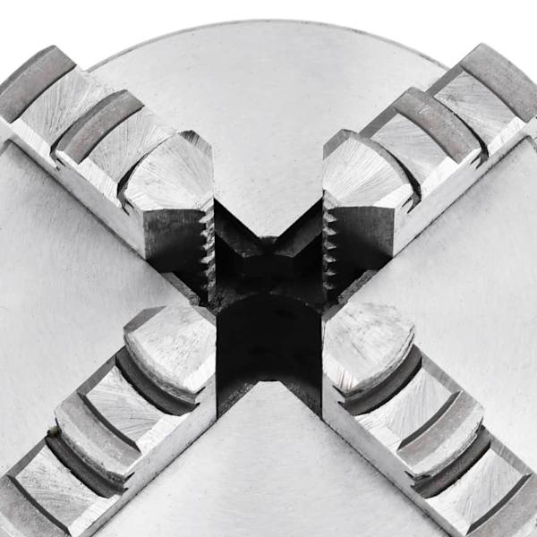 vidaXL 4-backs självjusterande svarvchuck 100 mm stål