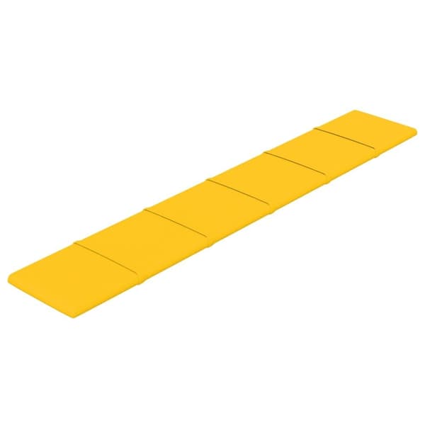 vidaXL Väggpaneler 12 st gul 90x15 cm sammet 1,62 m² Gul
