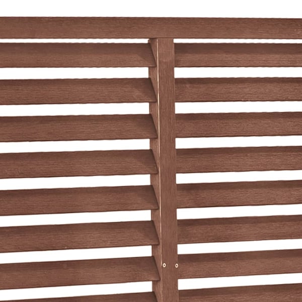 vidaXL Vindskydd WPC 180x180 cm brun Brun