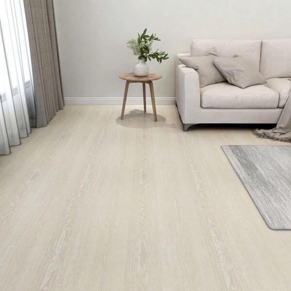 vidaXL Självhäftande golvplankor 20 st PVC 1,86 m² beige Beige