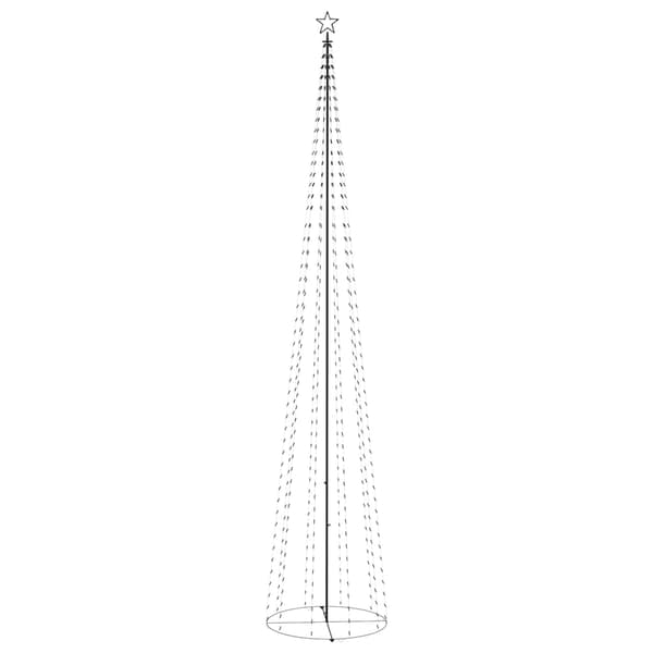 vidaXL Julgranskon 752 blå LEDs 160x500 cm Blå