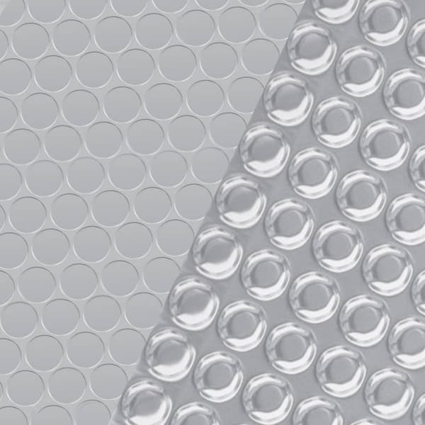 vidaXL Poolskydd silver 455 cm PE Silver