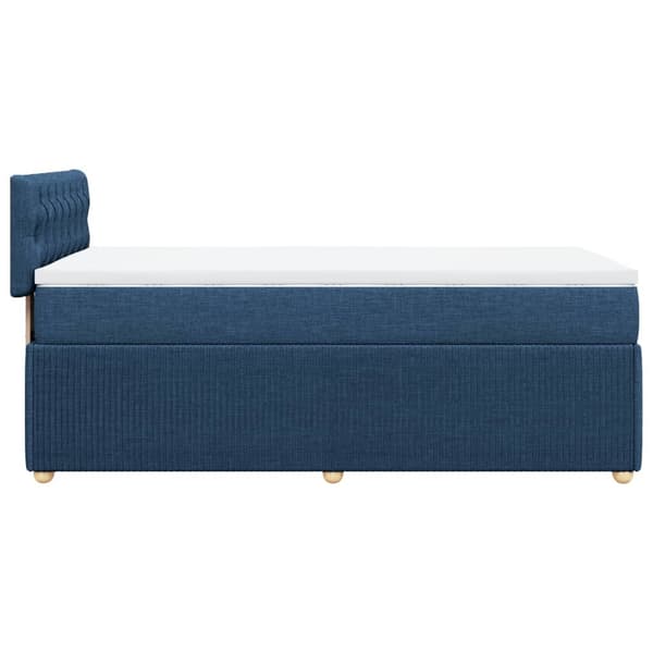 vidaXL Ramsäng med madrass blå 80x200 cm tyg Blå