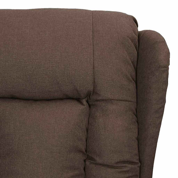vidaXL Elektrisk massagefåtölj taupe tyg Taupe