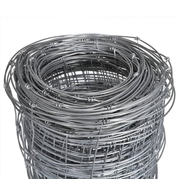 vidaXL Fårstängsel galvaniserat stål silver 50x1 m Silver