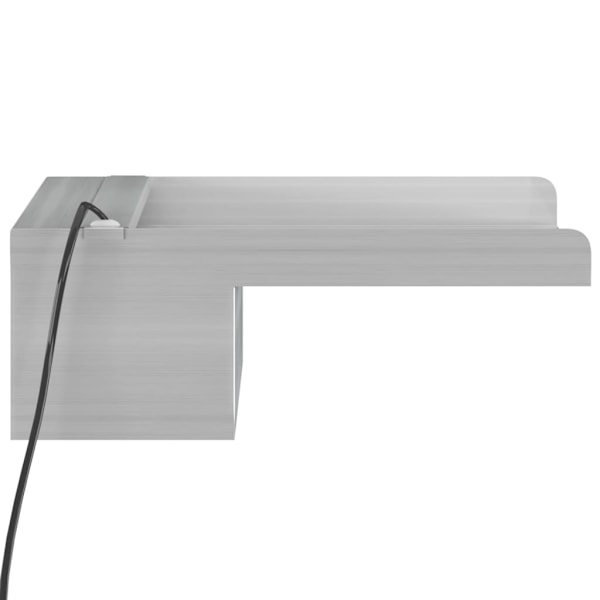 vidaXL Vattenfall med RGB LED rostfritt stål 30 cm Silver